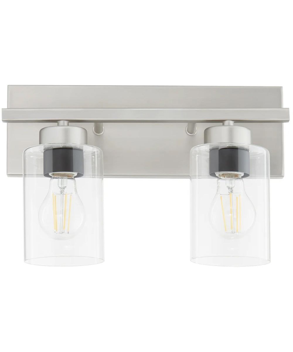 Carter 2-light Bath Vanity Light Satin Nickel