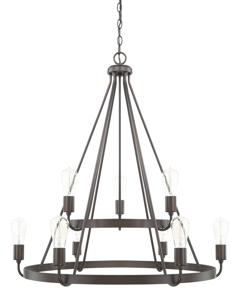 Tanner 9-Light Chandelier In Bronze
