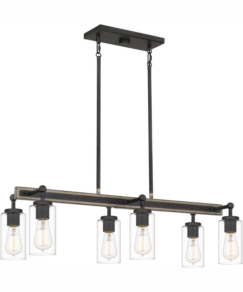 Kelleher Small 6-light Island Light Distressed Iron