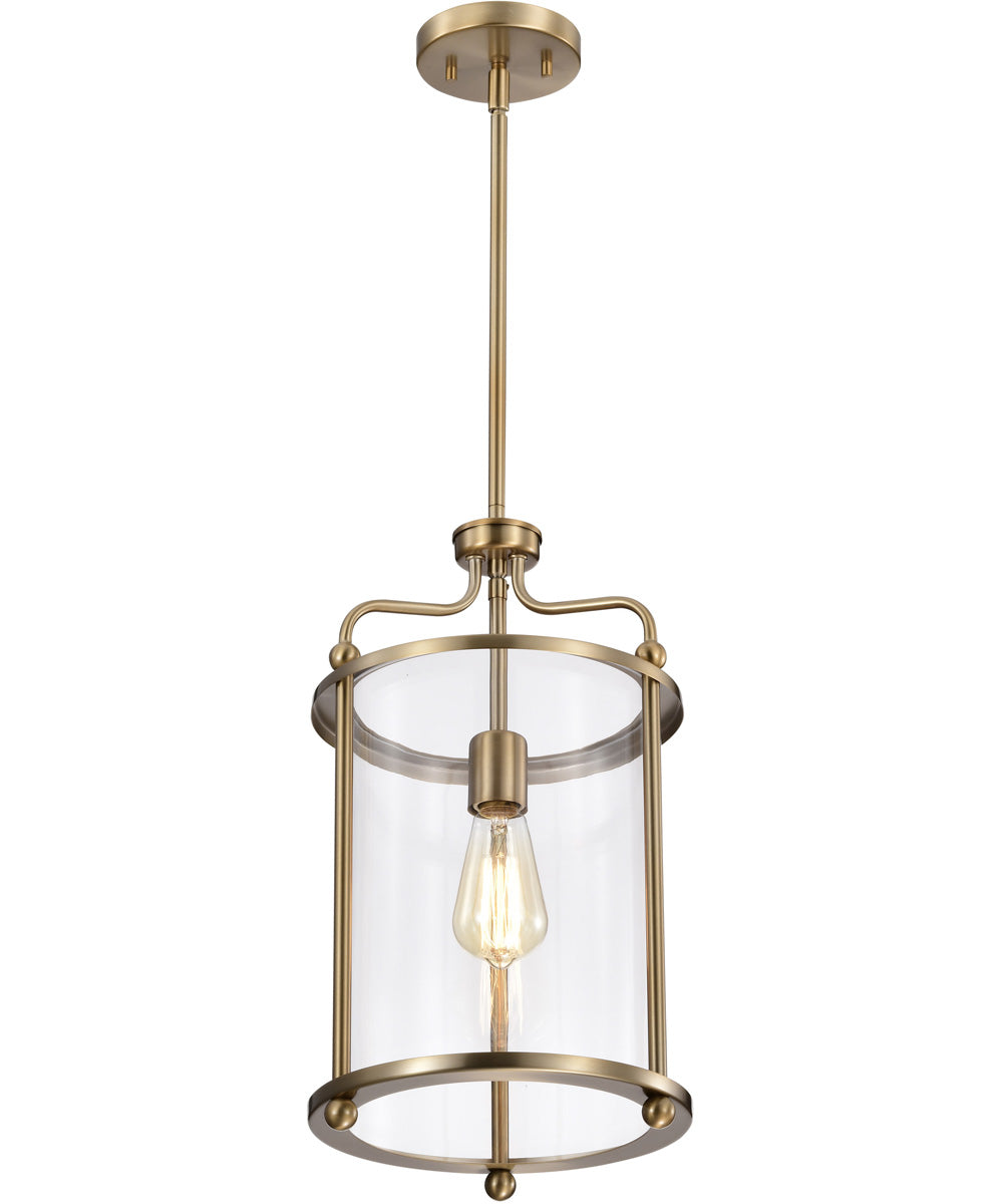 Yorktown 1-Light Pendant Burnished Brass