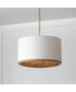 Soleil 3-Light Semi-Flush Matte Brass