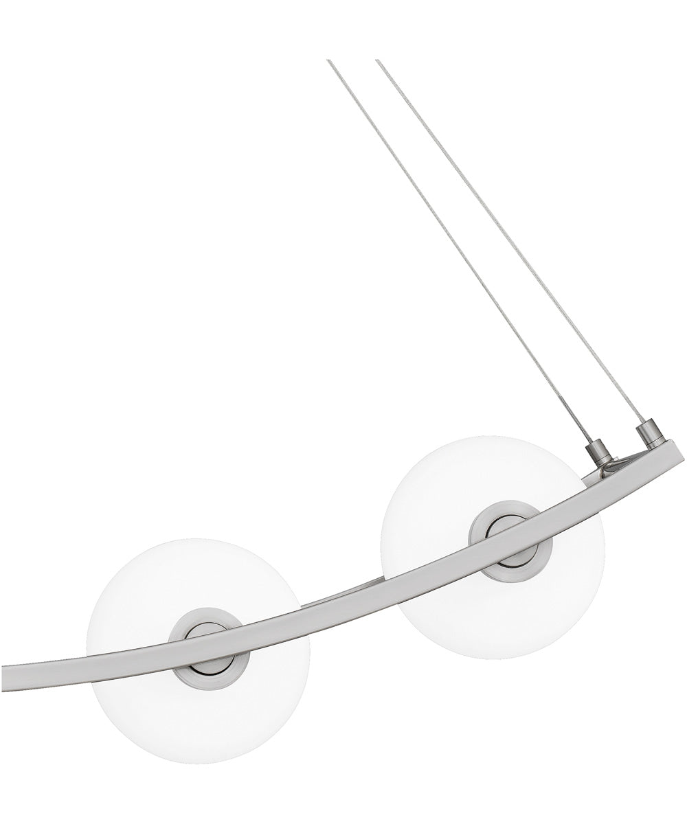 Enzo 5-light Island Light Brushed Nickel