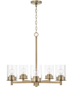 Mason 5-Light Chandelier Aged Brass