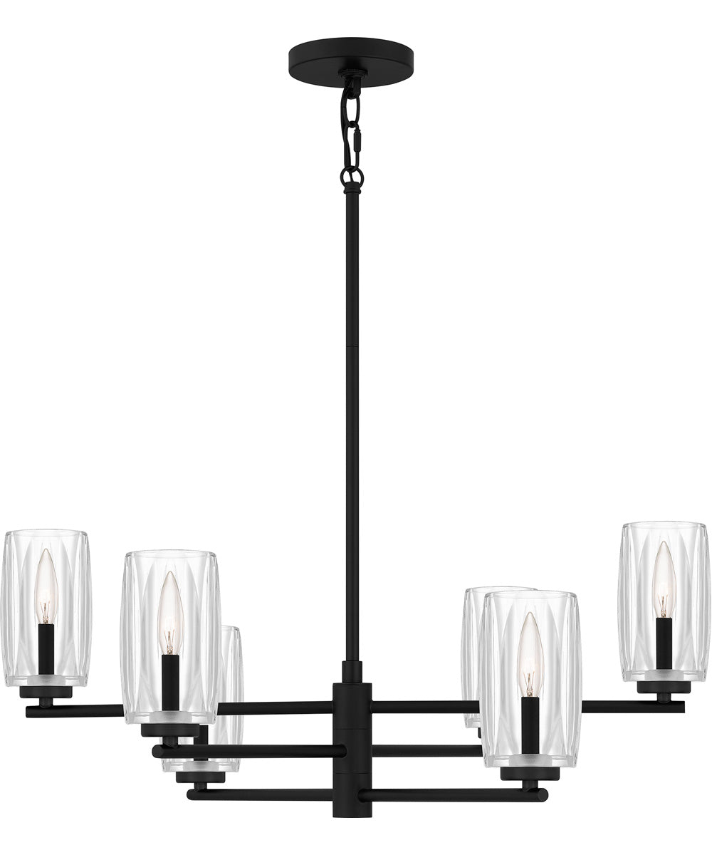 Cunningham 6-light Chandelier Matte Black