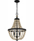 Quoizel Pendant Large 3-light Pendant Matte Black