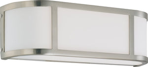 16"W Odeon 2-Light Vanity & Wall Brushed Nickel