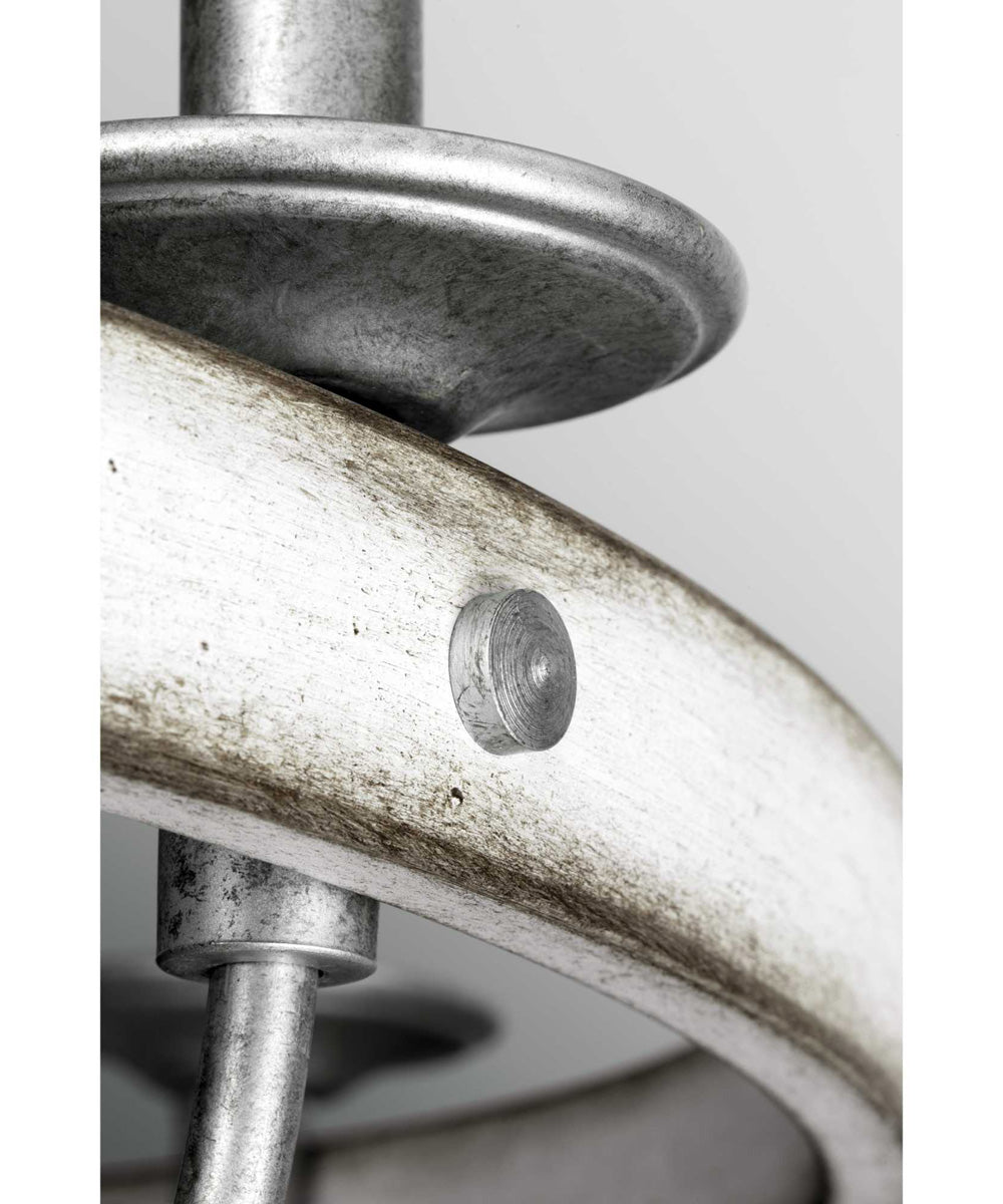 Gulliver 5-Light Coastal Chandelier Light Galvanized Finish