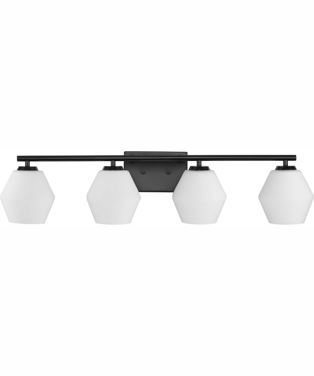 Copeland 4-Light Mid-Century Modern Vanity Light Matte Black