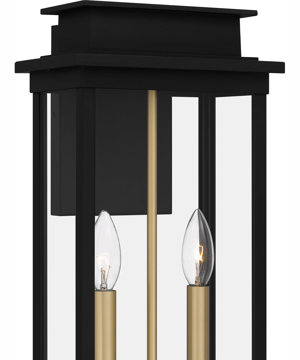 Noelle Large 2-light Outdoor Wall Light  Coastal Armour Aluminum Matte Black