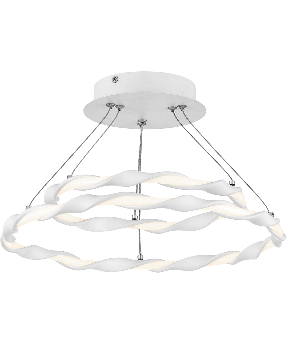 Finale  Semi Flush Mount White Lustre