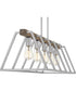 Brockton 5-light Island Light Brushed Silver