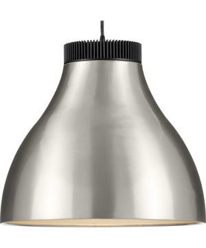 Radian LED  Modern Metal Pendant Brushed Nickel