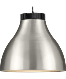 Radian LED  Modern Metal Pendant Brushed Nickel