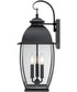 Bain Large 3-light Outdoor Wall Light Mystic Black