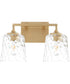 Eldorado 2-light Bath Vanity Light Aged Brass