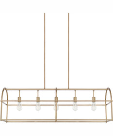 Aubrey 5-Light Island Aged Brass