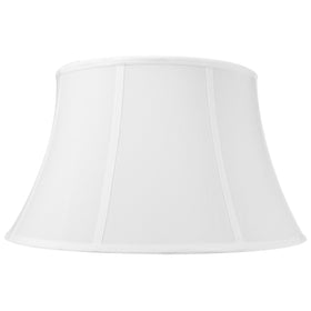 18"W x 10"H White Floor Shantung Shade