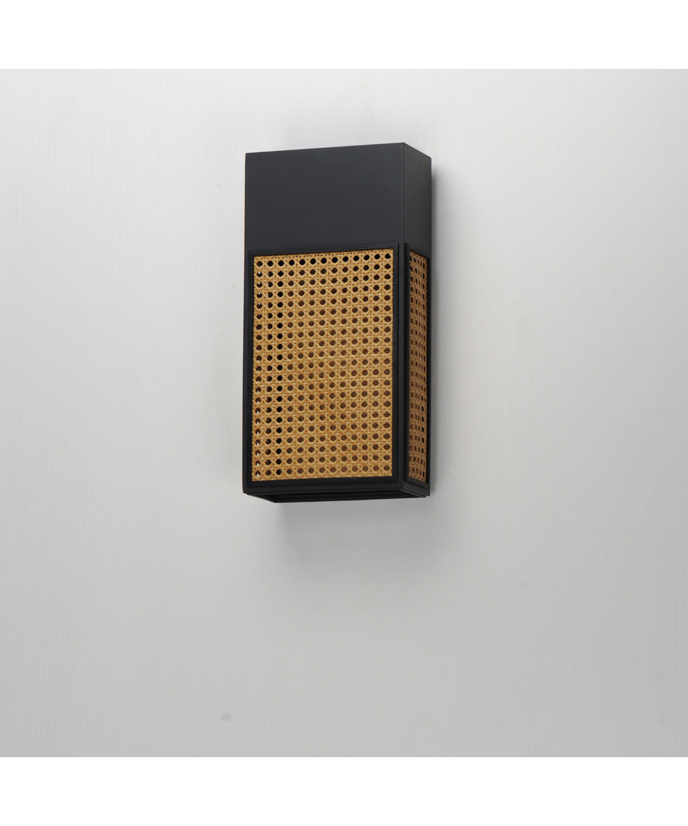 Lattice 16 inch LED Outdoor Sconce Dark Sky Black