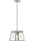 Briarwood 1-Light Galvanized Bleached Oak Farmhouse Style Hanging Mini-Pendant Light Galvanized Finish
