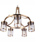 Elliot 5-Light Chandelier Satin Brass