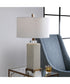 Irie Crackled Taupe Table Lamp