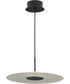 Spoke LED Modern Style Hanging Pendant Light Matte Black