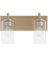 Fallstaff 2-light Bath Vanity Light Aged Brass