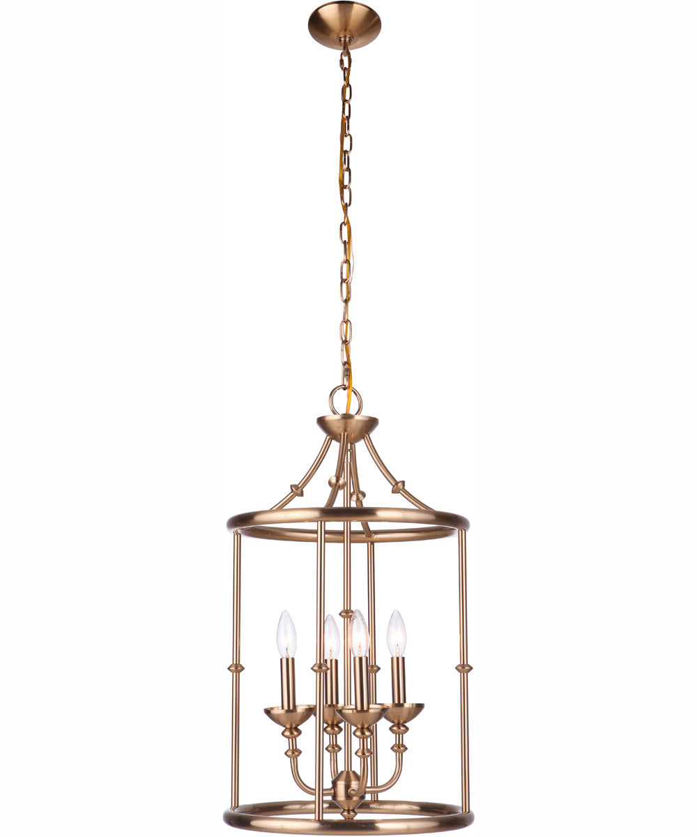 Marlowe 4-Light Foyer Satin Brass