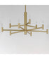 Emana 9-Light Chandelier Natural Aged Brass