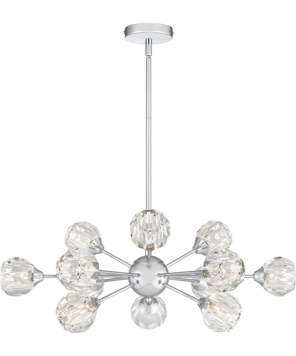 Spellbound 12-light Chandelier Polished Chrome