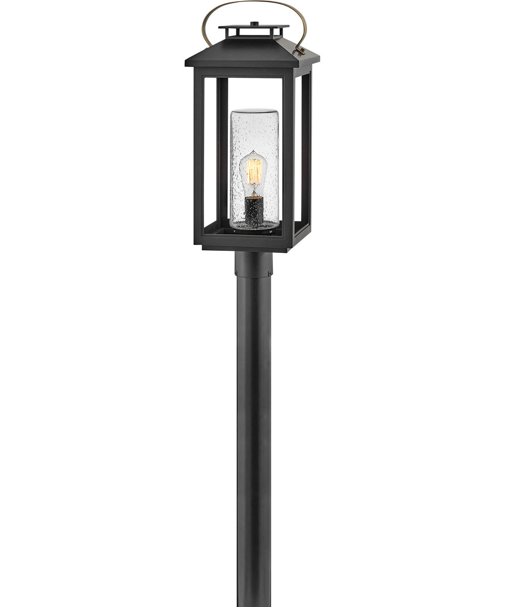 Atwater Coastal Elements  1-Light Medium Outdoor Post Top or Pier Mount Lantern in Black