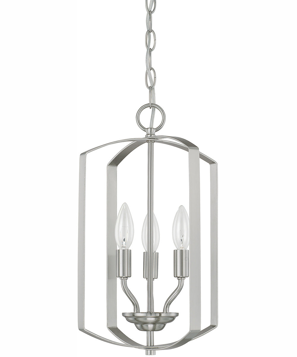 Folsom 3-Light Foyer Brushed Nickel