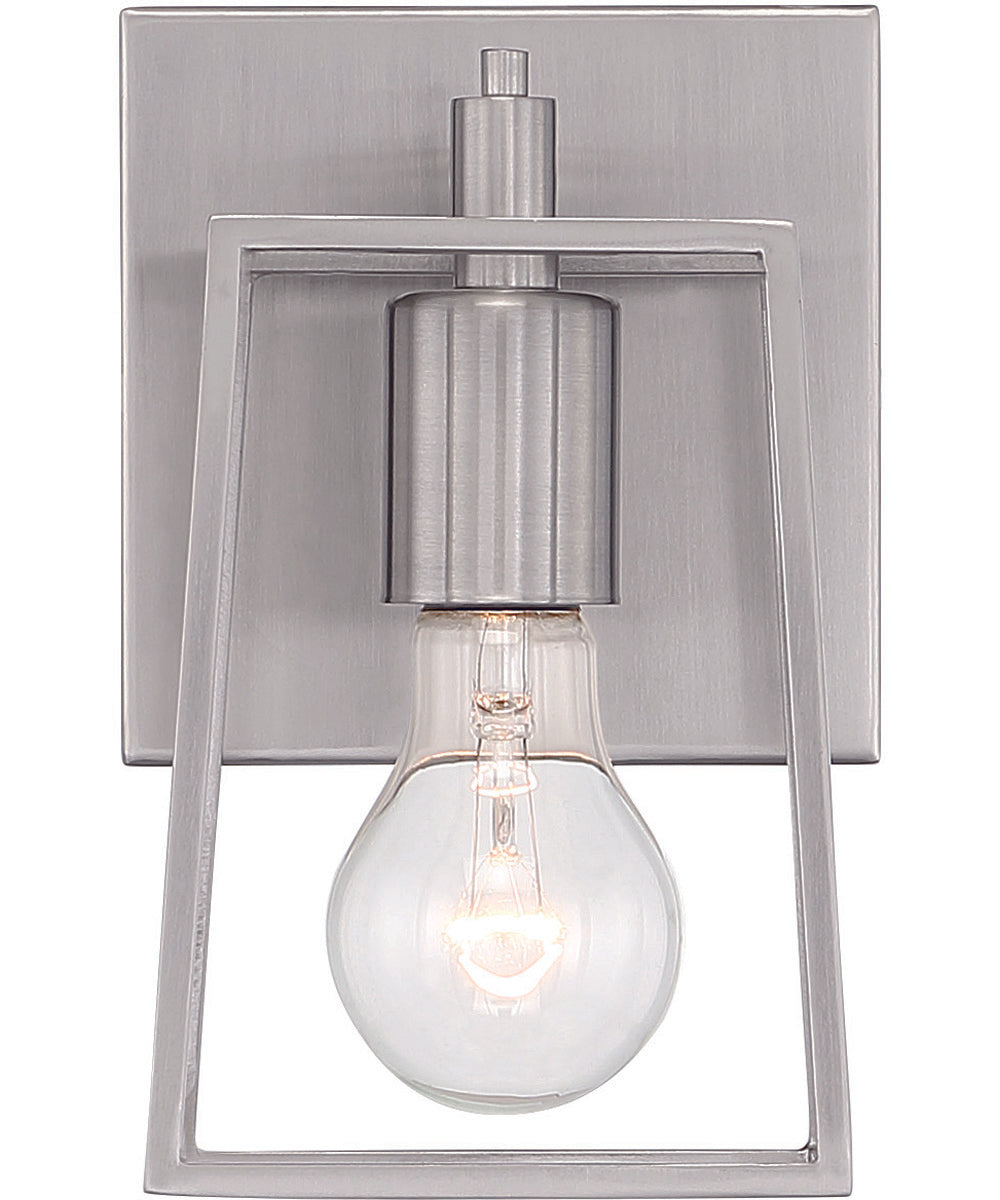 Dunn 1-Light Wall Sconce Brushed Polished Nickel