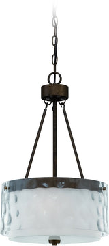 14"W Kenswick 3-Light Pendant Light Peruvian Bronze