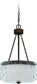 14"W Kenswick 3-Light Pendant Light Peruvian Bronze