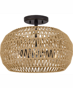 Quoizel Semi-Flush Mount Medium 3-light Semi Flush Mount Palladian Bronze