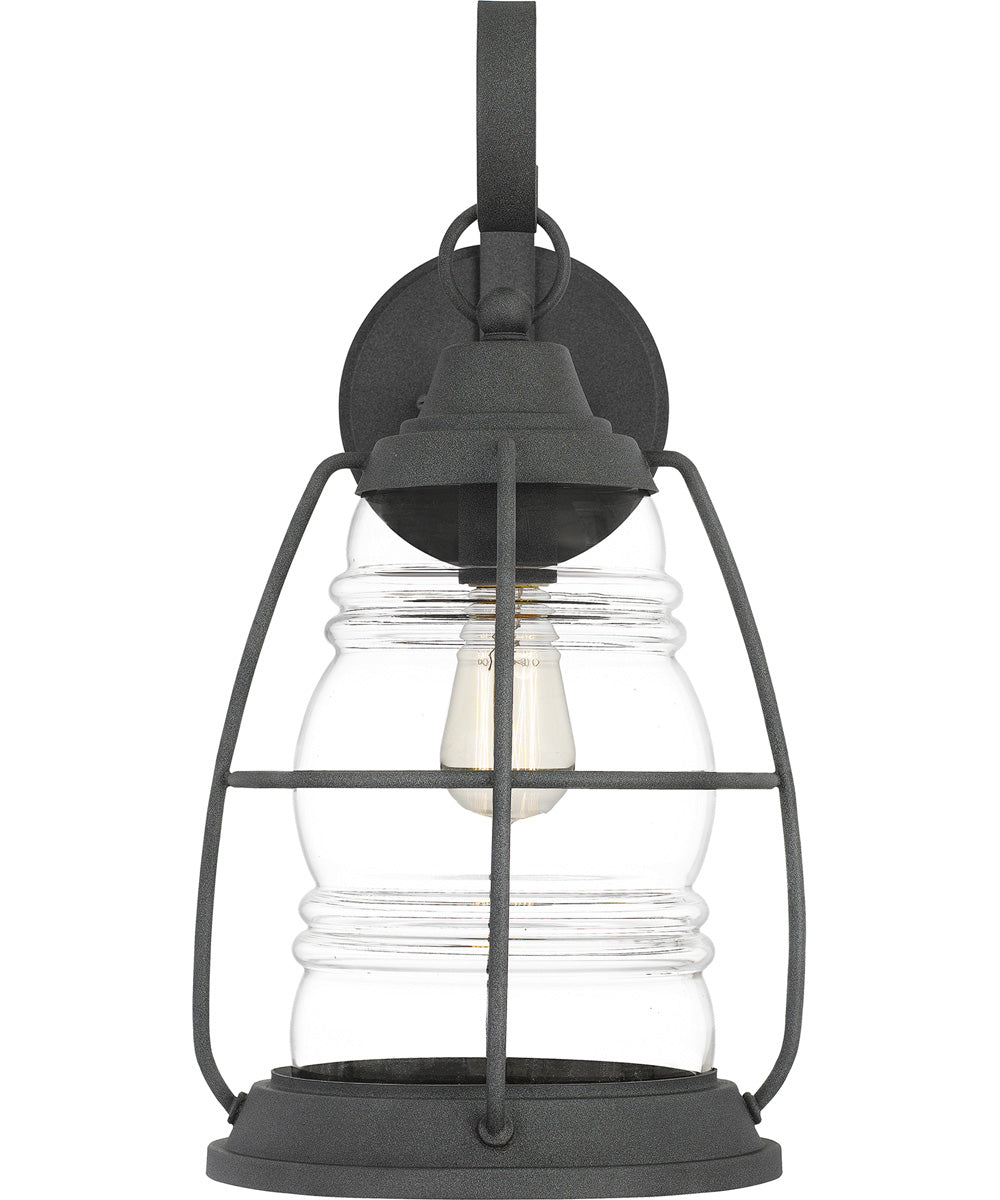 Admiral Large 1-light Outdoor Wall Light  Coastal Armour Aluminum Mottled Black