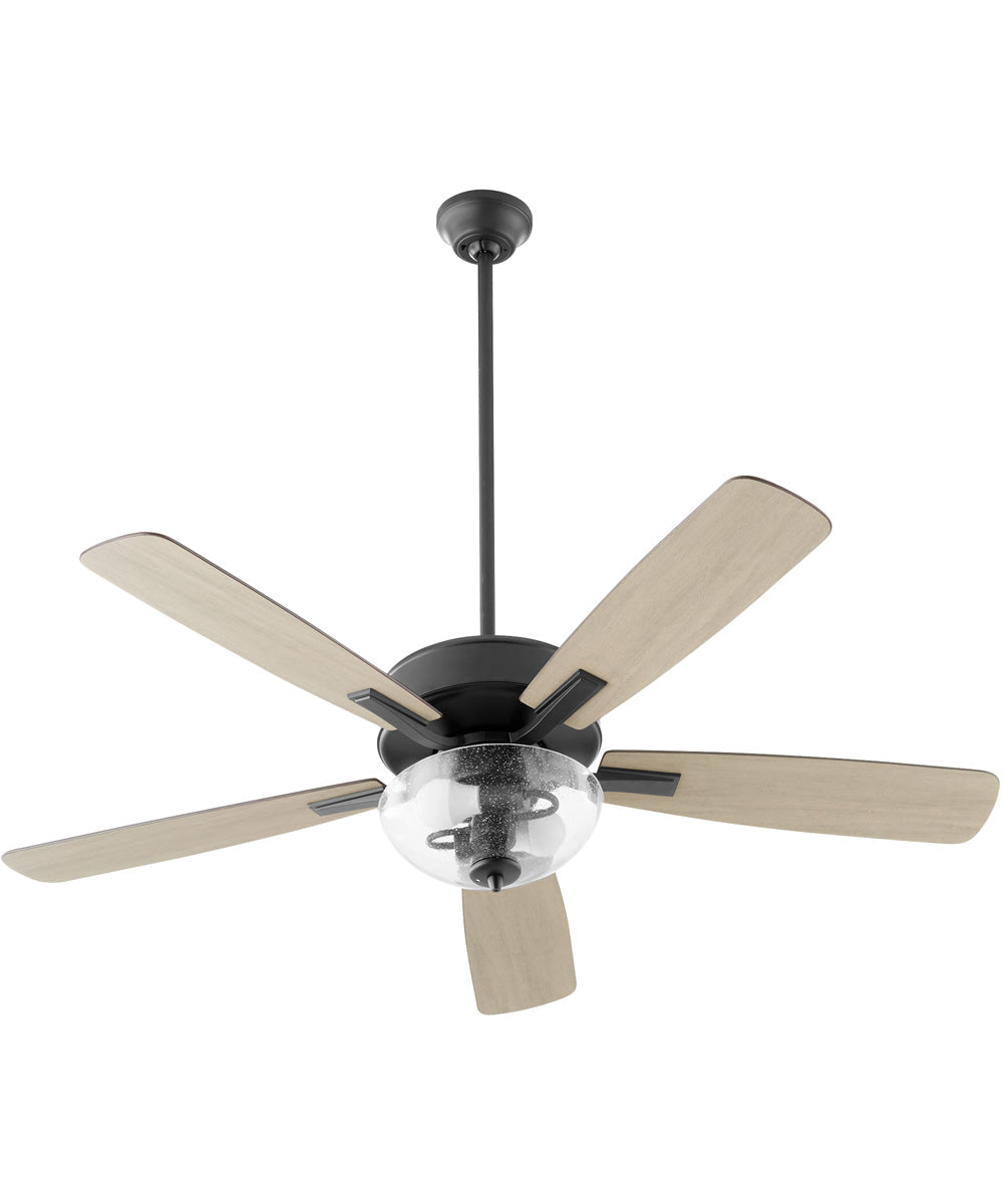 52" Ovation 2-light LED Ceiling Fan Matte Black