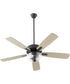52" Ovation 2-light LED Ceiling Fan Matte Black
