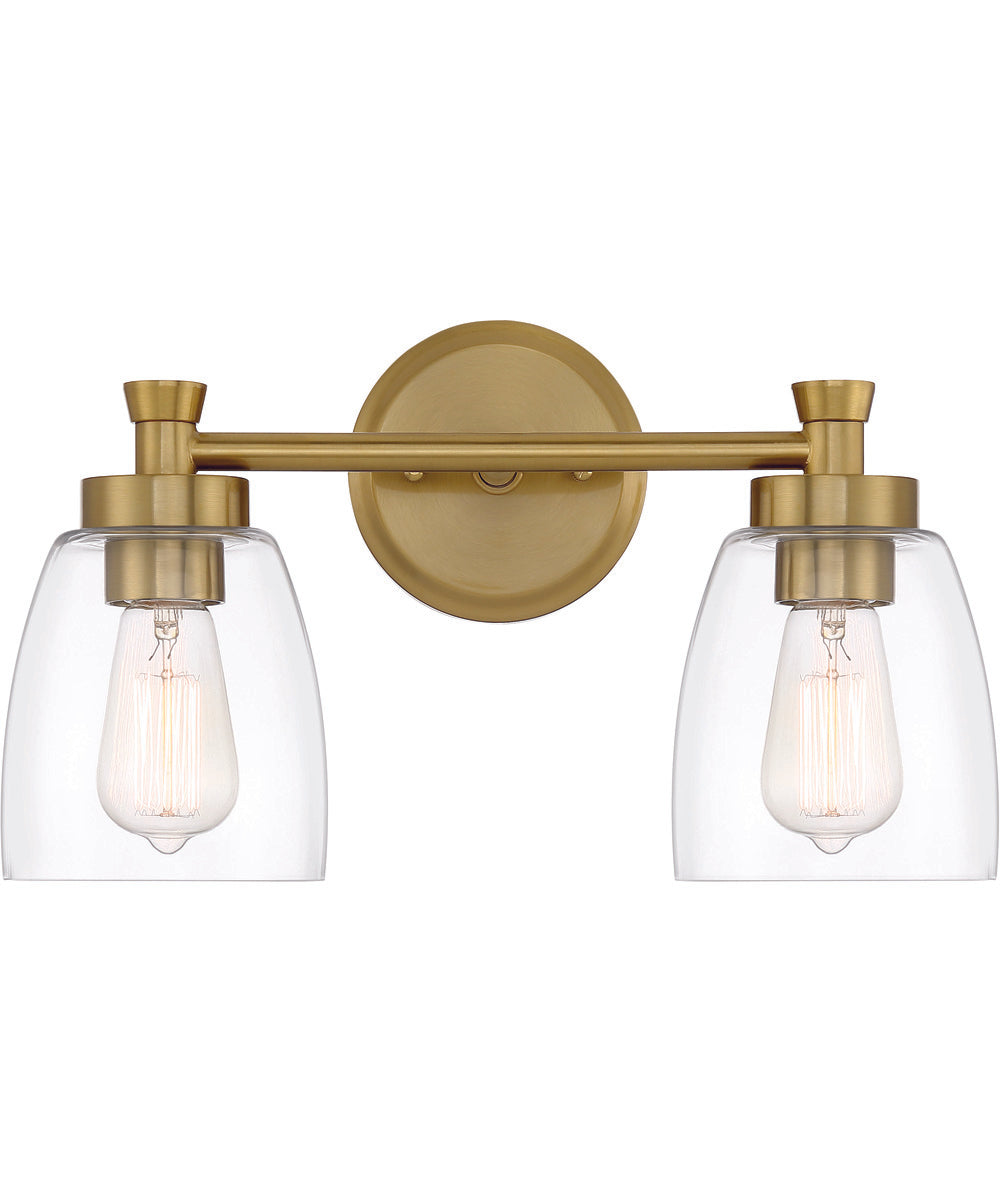 Henning 2-Light Vanity Satin Brass