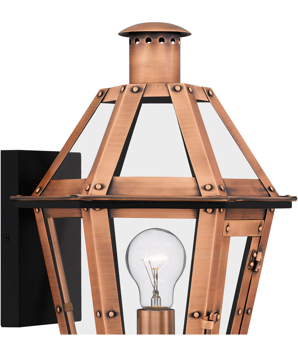 Burdett Small 1-light Outdoor Wall Light Aged Copper