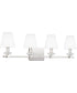 Kelsey Glen Extra Large 4-light Bath Light Polished Nickel