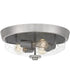 Radius 3-light Flush Mount Brushed Nickel