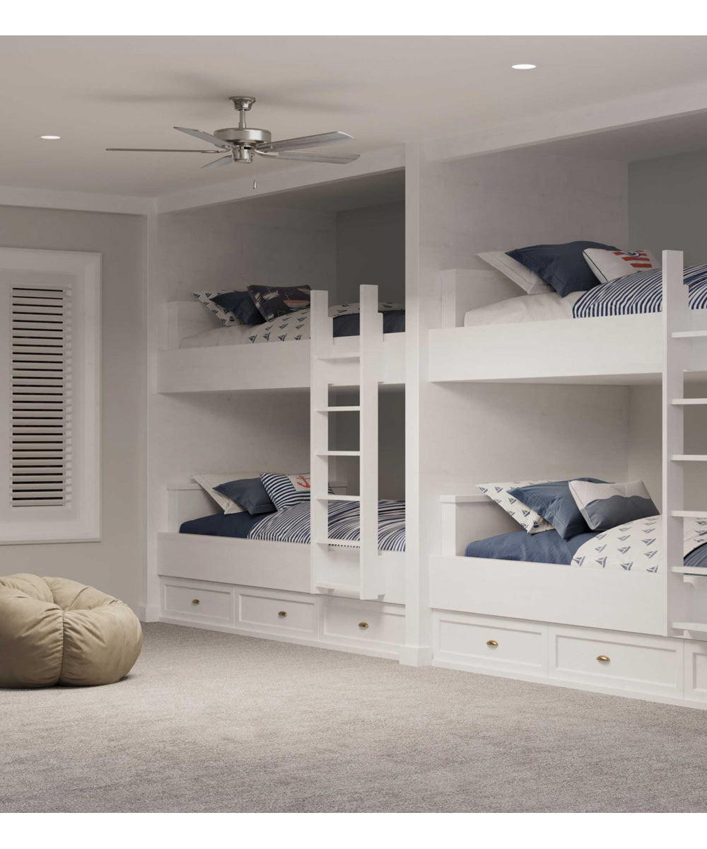 AirPro 52 in. 5-Blade Energy Efficient Rated Transitional Ceiling Fan Brushed Nickel