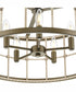 Lattimore 5-Light Coastal Chandelier Aged Brass