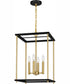Kynwyd 4-light Pendant Matte Black
