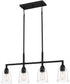 McIntire Small 4-light Island Light Matte Black