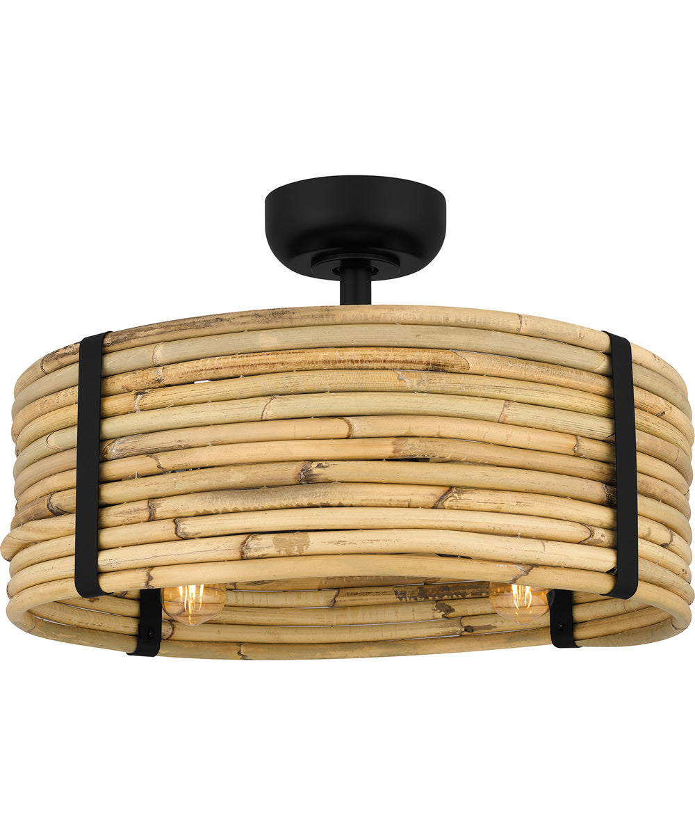 Quoizel Fandelier 4-light Fandelier Matte Black