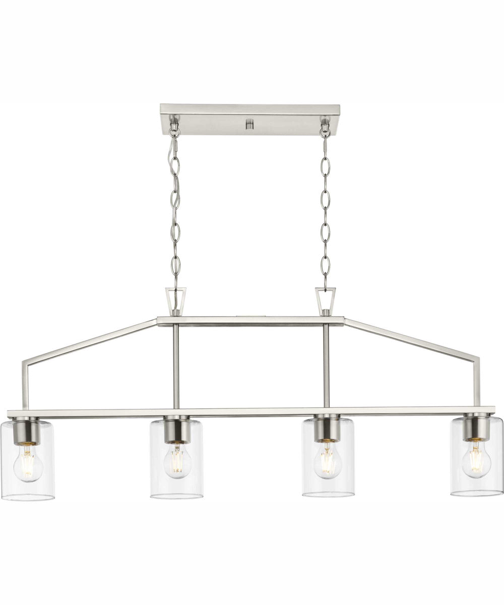 Goodwin 4-Light Modern Farmhouse Island Light Brushed Nickel