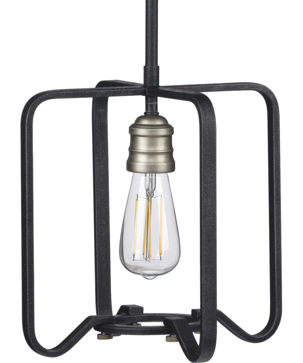 Foster 1-Light Farmhouse Mini-Pendant Light Gilded Iron